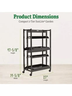 Compact 2-Tier SunLite® Garden -Outdoor Garden Store 39 414 2