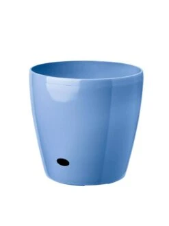 Viva Round Self-Watering Rolling Planter, 14" Diameter -Outdoor Garden Store 39325BL 070 tif