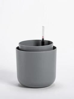 Tolita Recycled Self-Watering Flower Pot, 8" Diameter -Outdoor Garden Store 3 4 crop 8612965 08V tif