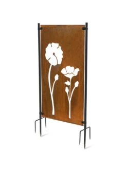 Poppy Corten Steel Screen -Outdoor Garden Store 3 4 crop 8612984 3180
