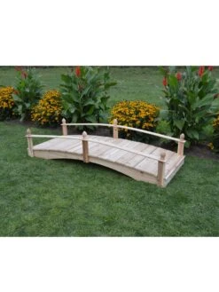 Acorn Garden Bridge Unfinished 4' X 10' -Outdoor Garden Store 3 4 crop 8613404 01V