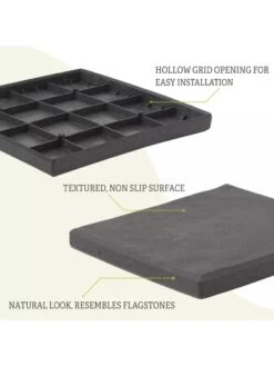 12" X 12" Stomp Stones™, Set Of 4 12 12" X 12" Stomp Stones™, Set Of 4 -Outdoor Garden Store 8587319 4