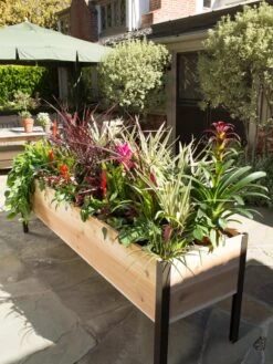 Elevated Planter Box, 2' X 8' -Outdoor Garden Store 8587631 006 tif
