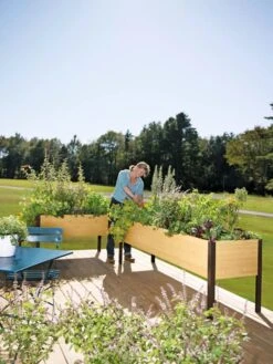 Elevated Planter Box, 2' X 8' -Outdoor Garden Store 8587631 104 tif