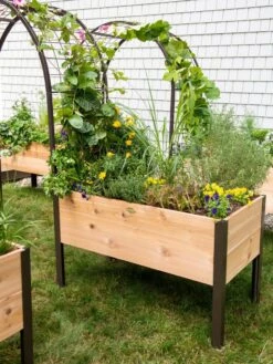 2’ X 4’ Arch Trellis For Planter Boxes -Outdoor Garden Store 8587823 0490