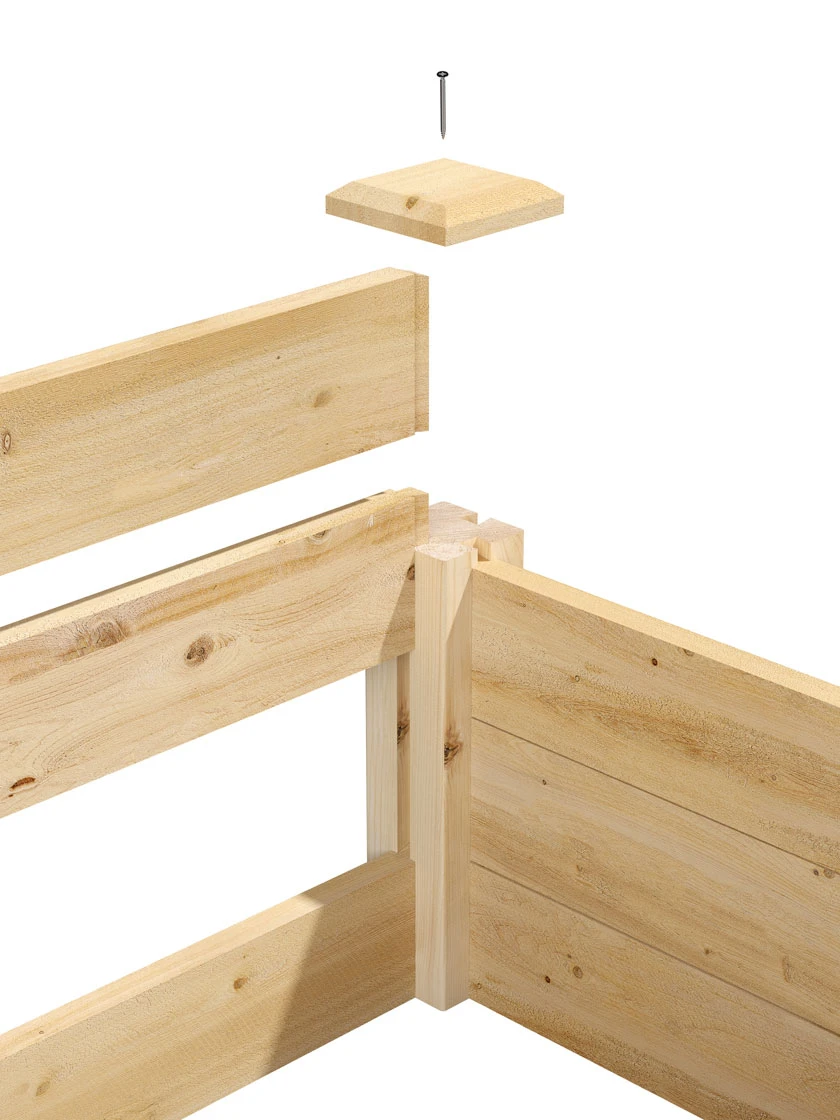 Tall 2-Tier Pine Raised Garden Bed, 4'x12' 8 Tall 2-Tier Pine Raised Garden Bed, 4'x12' - Image 6