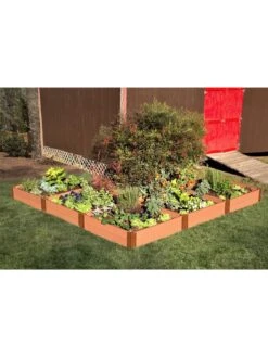 L-Shaped Composite Raised Bed, 12'x12' With 1" Boards -Outdoor Garden Store 8588254 03v