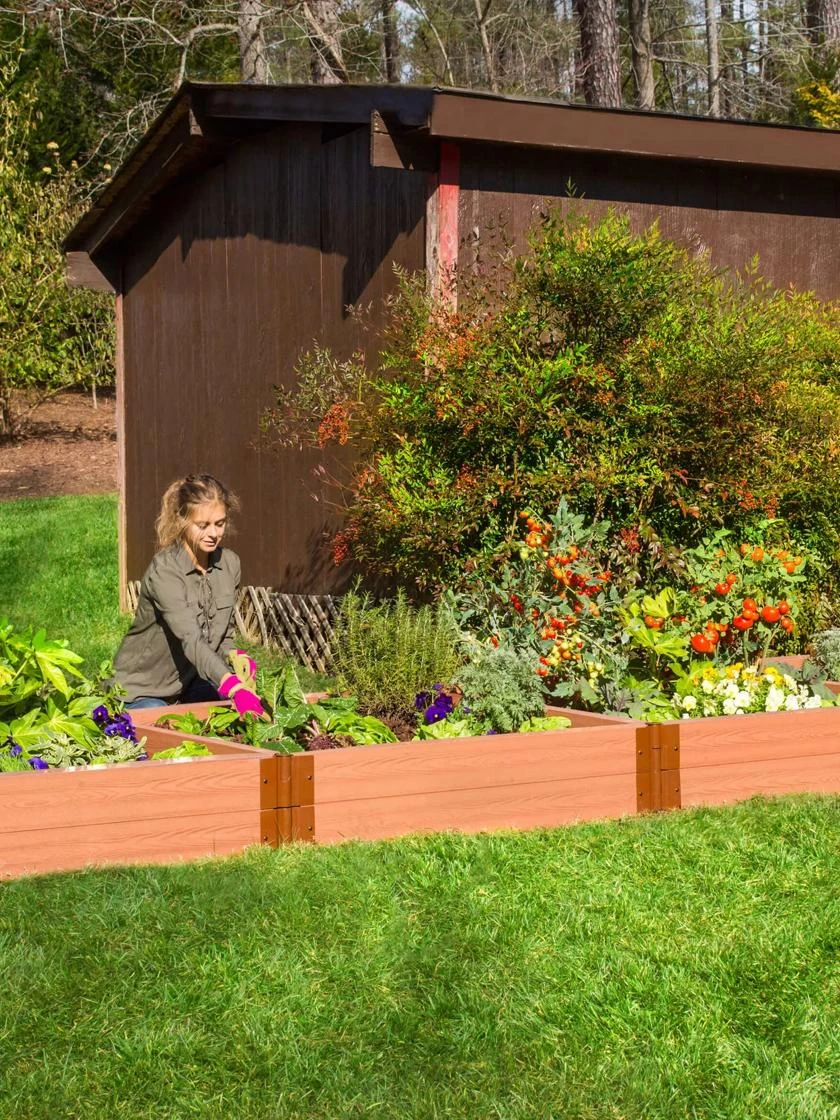 Classic Sienna Composite Raised Bed, 11" High With 2" Board 7 Classic Sienna Composite Raised Bed, 11" High With 2" Board - Image 5