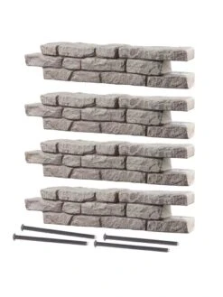 Rock Lock Interlocking Garden System, Straight Sets -Outdoor Garden Store 8588324 01V
