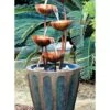 Copper Lotus Cascading Fountain 2 Copper Lotus Cascading Fountain -Outdoor Garden Store 8589843 001v