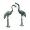 Bronze Crane Statues, Small -Outdoor Garden Store 8589917 001v
