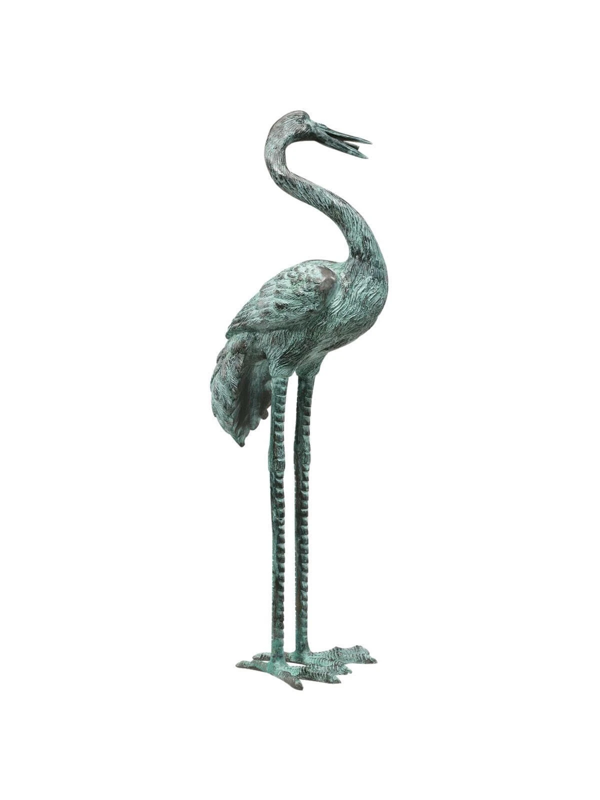 Bronze Crane Statues, Large 4 Bronze Crane Statues, Large - Image 2