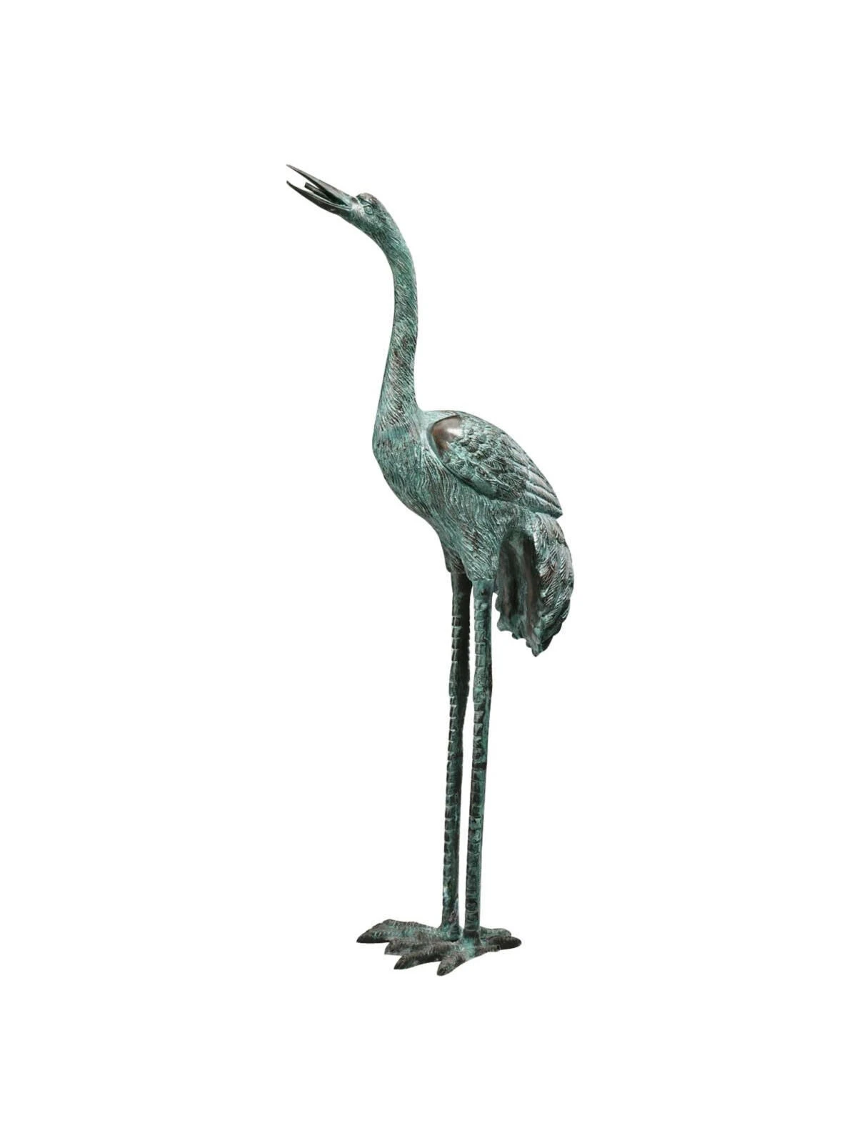 Bronze Crane Statues, Large 5 Bronze Crane Statues, Large - Image 3