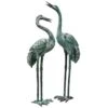 Bronze Crane Statues, Large -Outdoor Garden Store 8589920 001v