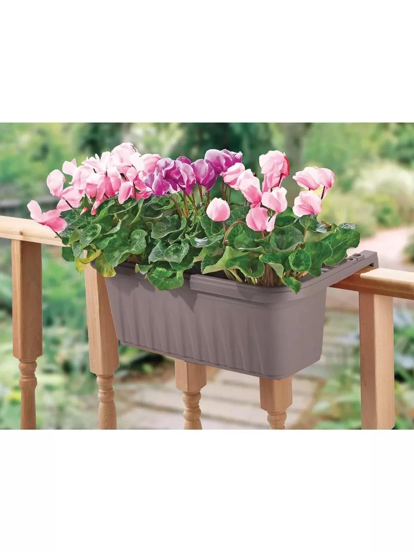Adjustable Self-Watering Railing Planter, 24" 5 Adjustable Self-Watering Railing Planter, 24" - Image 3