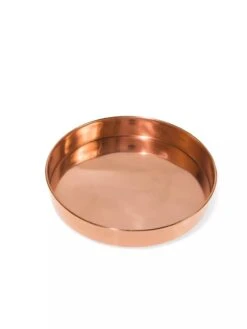Small Round Copper Plant Tray, 10" -Outdoor Garden Store 8593529 1175 tif
