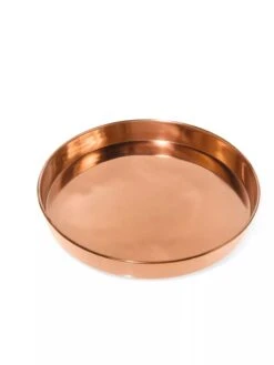Medium Round Copper Plant Tray, 12" -Outdoor Garden Store 8593530 1174 tif