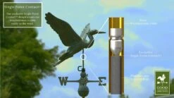 Verde Copper Heron Weathervane, Standard Size 7 Verde Copper Heron Weathervane, Standard Size -Outdoor Garden Store 8593536 002v