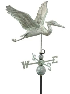 Verde Copper Heron Weathervane, Standard Size 8 Verde Copper Heron Weathervane, Standard Size -Outdoor Garden Store 8593536 003v copper heron weathervane standard size