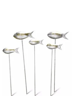 Fish Out Of Water Garden Stakes, Set Of 5 -Outdoor Garden Store 8593672 0067 tif