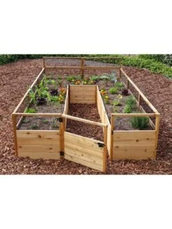 Garden In A Box Cedar Raised Bed, 8' X 12' -Outdoor Garden Store 8594023 02V raised cedar garden bed 8 x 12 3 4