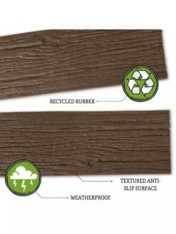 Recycled Rubber Railroad Tie Stepping Stone -Outdoor Garden Store 8594281 3