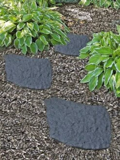 Recycled Rubber Flagstone Stepping Stone 22 Recycled Rubber Flagstone Stepping Stone -Outdoor Garden Store 8594282 001V tif