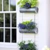 Galvanized Hanging Triple Planter -Outdoor Garden Store 8595213 6966 tif