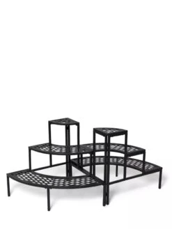 Quarter-Round Lattice Plant Stand -Outdoor Garden Store 8596372 6792 tif