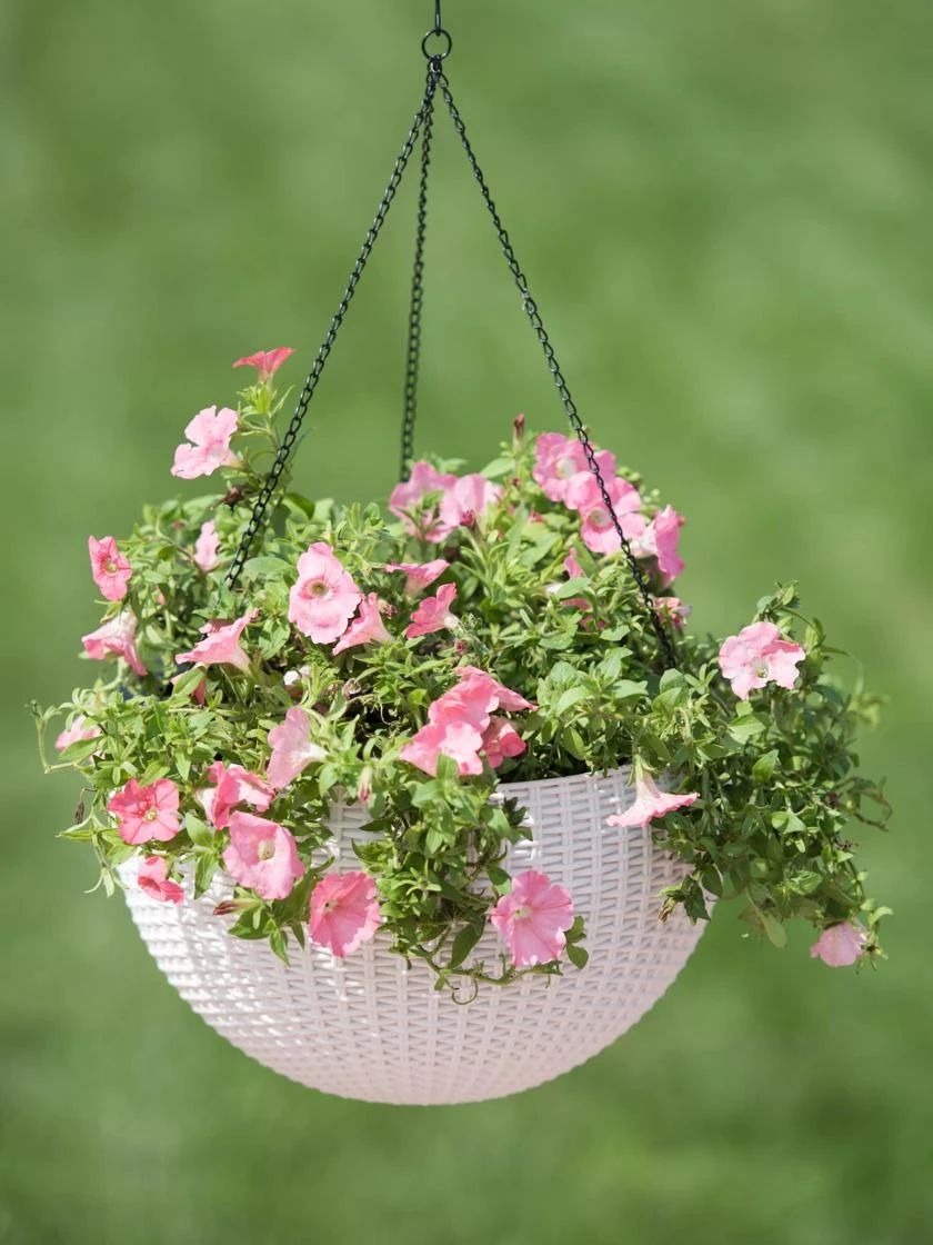 Weave Self-Watering Hanging Basket, 14" 4 Weave Self-Watering Hanging Basket, 14" - Image 2
