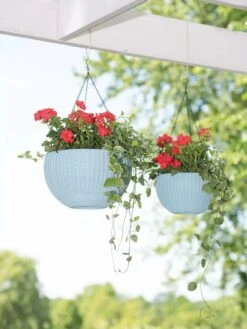 Weave Self-Watering Hanging Basket, 10" -Outdoor Garden Store 8596490 2069 tif