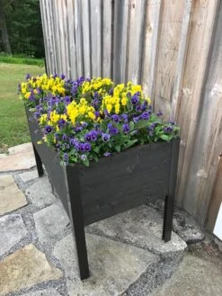 Eco-Stained Elevated Planter Box, 2'x4' -Outdoor Garden Store 8596759 01CUST 1