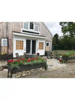 Eco-Stained Elevated Planter Box, 2'x8' -Outdoor Garden Store 8596760 01CUST