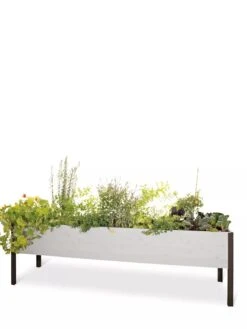 Eco-Stained Elevated Planter Box, 2'x8' -Outdoor Garden Store 8596760 102 tif