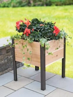 Elevated Cedar Planter Box, 2' X 2' 7 Elevated Cedar Planter Box, 2' X 2' -Outdoor Garden Store 8597991 1022 tif 1