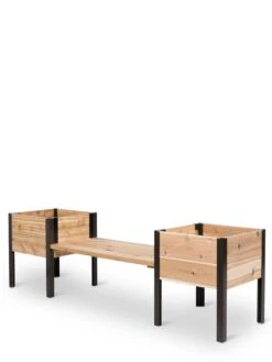 Elevated Cedar Planter Bench Kit, Natural, 90" 12 Elevated Cedar Planter Bench Kit, Natural, 90" -Outdoor Garden Store 8597992 10053 tif