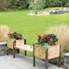 Elevated Cedar Planter Bench Kit, Natural, 90" -Outdoor Garden Store 8597992 9634 tif