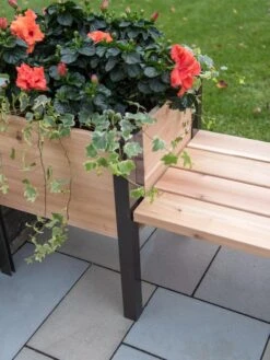 Elevated Cedar Planter Bench Kit, Natural, 90" 10 Elevated Cedar Planter Bench Kit, Natural, 90" -Outdoor Garden Store 8597992 9645 tif