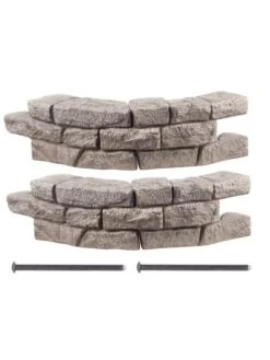 Rock Lock Interlocking Garden System, Curved Sets -Outdoor Garden Store 8598737 01V 3 4