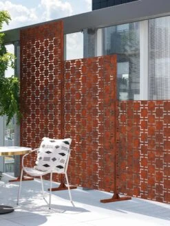 Veradek 2-Panel Privacy Screen Set, Quadra -Outdoor Garden Store 8599207 04V tif