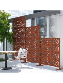 Veradek 2-Panel Privacy Screen Set, Star -Outdoor Garden Store 8599214 04v