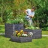 Exaco Hexagonal Raised Garden Bed Planter 2 Exaco Hexagonal Raised Garden Bed Planter -Outdoor Garden Store 8599285 02V exaco hexagonal plastic raised garden bed planter tif