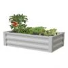 Powder-Coated Metal Raised Garden Bed, 24" X 48" -Outdoor Garden Store 8599393 05V powder coated metal raised garden bed 24x51 white
