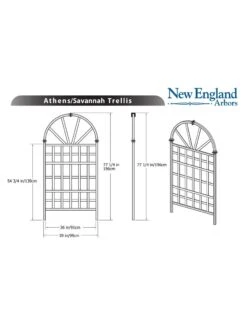 Savannah Composite Vinyl Trellis -Outdoor Garden Store 8599769 03v