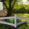 Split Rail Corner Vinyl Fence -Outdoor Garden Store 8599774 01V tif