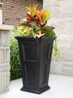 Fairfield Self-Watering Tall Patio Planters, 34” -Outdoor Garden Store 8600109 16V tif