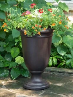Ellington Self-Watering Urn Planter, 24" -Outdoor Garden Store 8600110 02V tif
