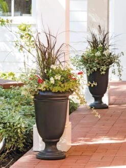 Ellington Self-Watering Urn Planter, 24" -Outdoor Garden Store 8600110 19736 tif