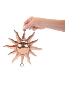 Sun Pure Copper Rain Chain, 8-1/2' -Outdoor Garden Store 8600206 03v