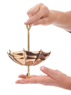 Umbrella Pure Copper Rain Chain, 8.5' -Outdoor Garden Store 8600208 02v